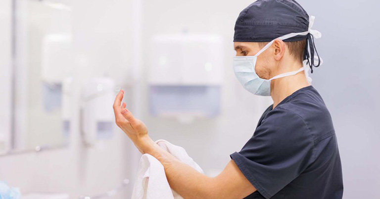 Lavado de manos quirúrgico 